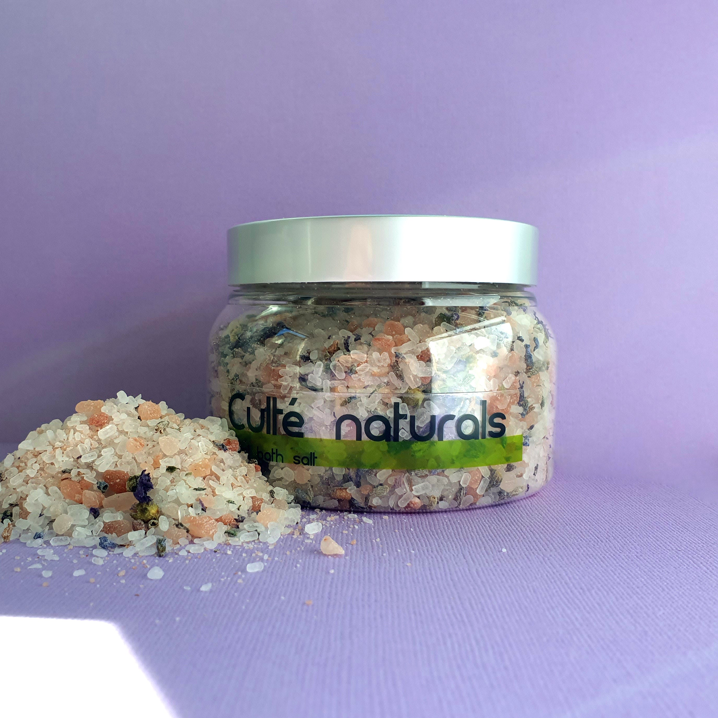Soothe your senses Lavender Luxury Natural Bath Salts | Epsom Salt Soak Pink Himalayan 450g